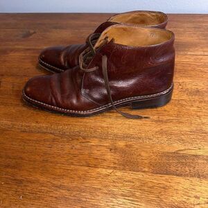 John Varvatos Leather Ankle Dress Boot